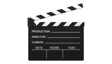 Clapperboard black